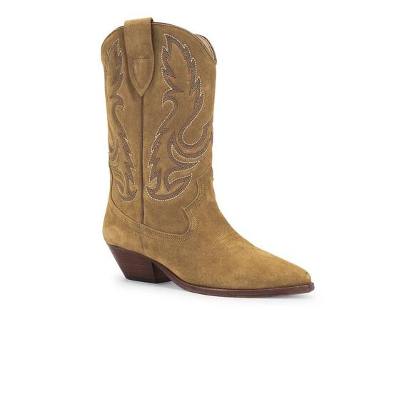 Isabel Marant Duerto Embroidered Cowboy Boots in Sepia 39 - Picture 3 of 5